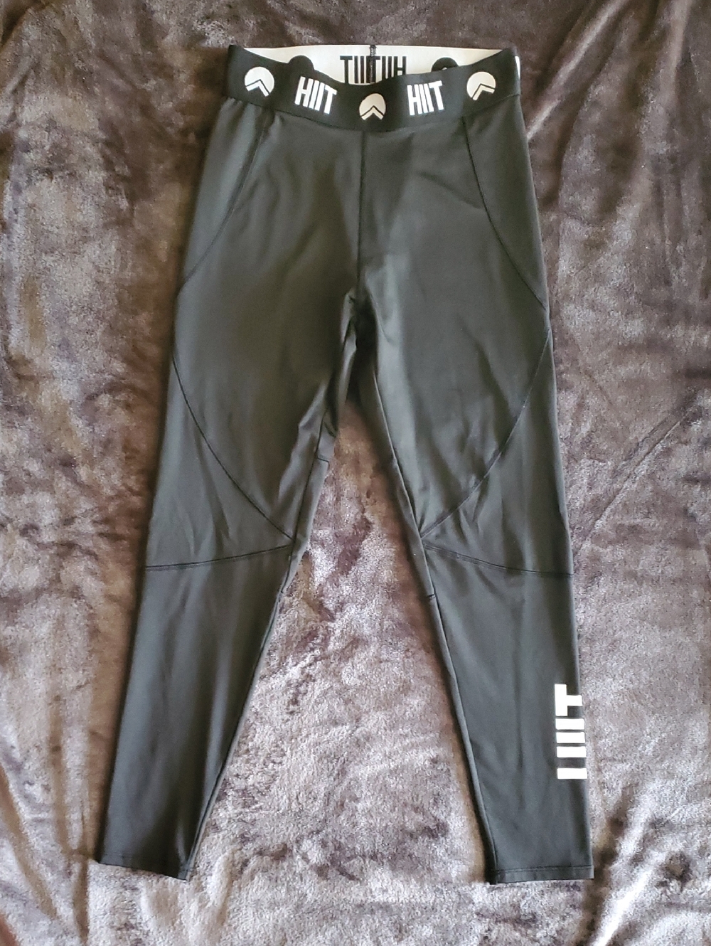 HIIT Black High-Waist Workout Leggings